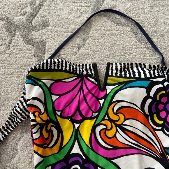 Revolve Trina Turk Aquarius Bandeau Swimsuit - Picture 3 of 7